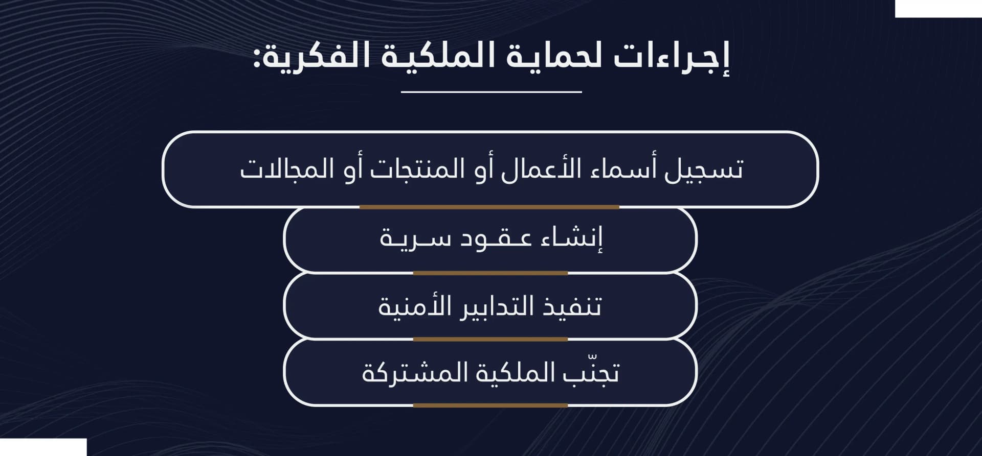 إجراءات حماية الملكية الفكرية