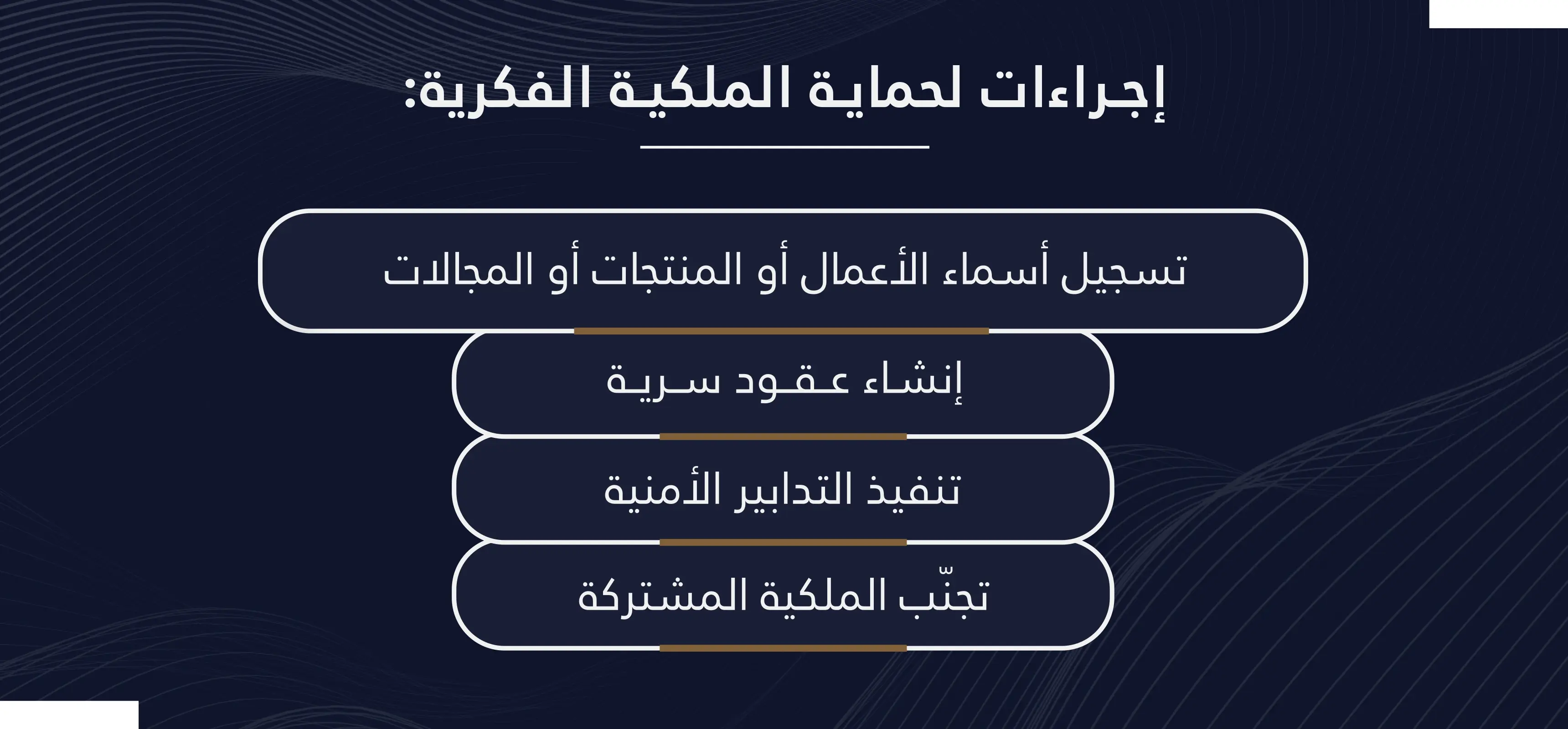 إجراءات حماية الملكية الفكرية