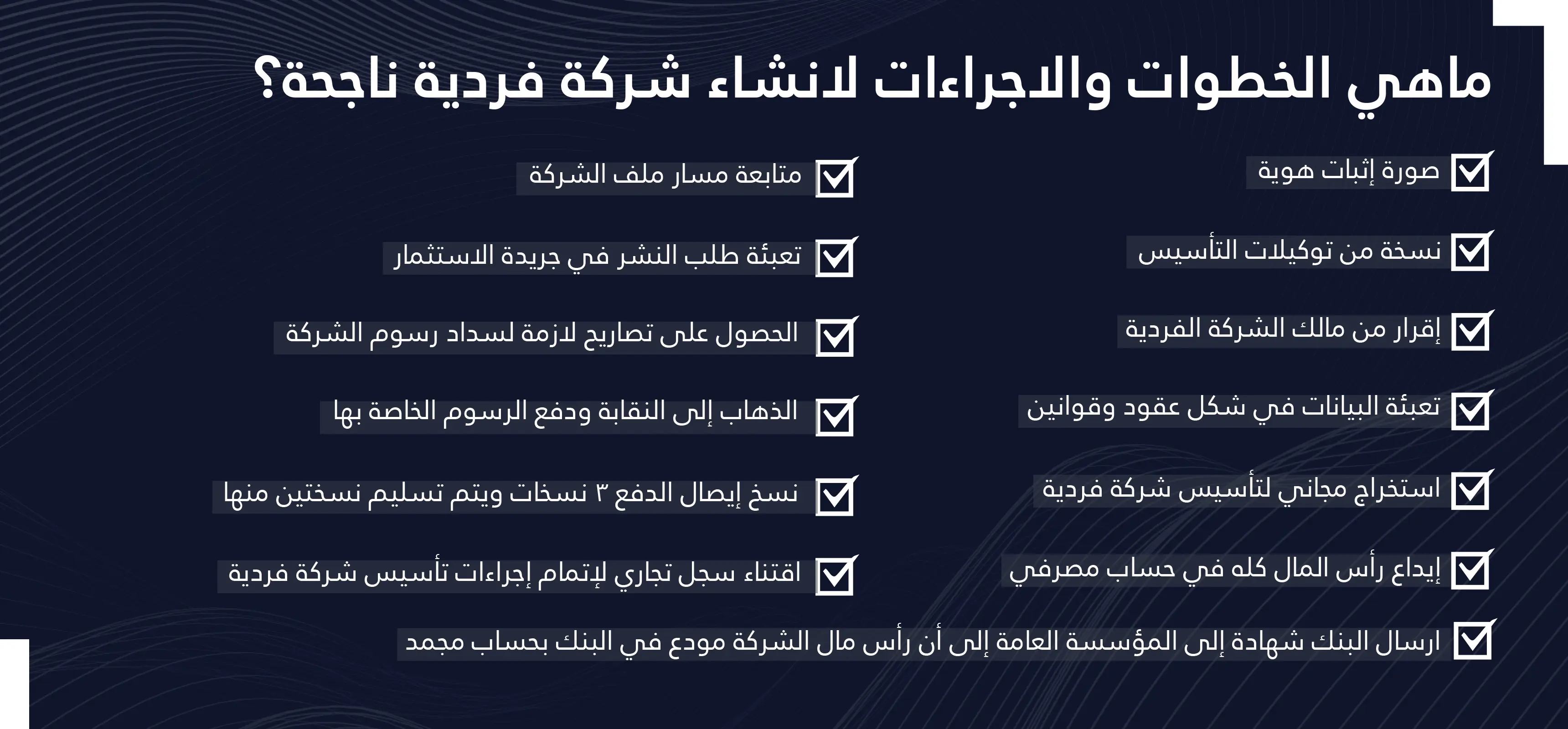 خطوات تأسيس شركة فردية ناجحة